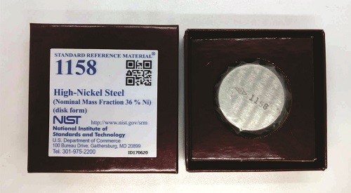 SRM 1158  高鎳鋼(標稱質量分數(shù)36%Ni)標準品