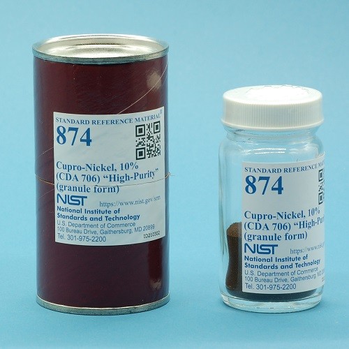 SRM 874 銅鎳，10%(CDA 706)“高純度”標(biāo)準(zhǔn)品