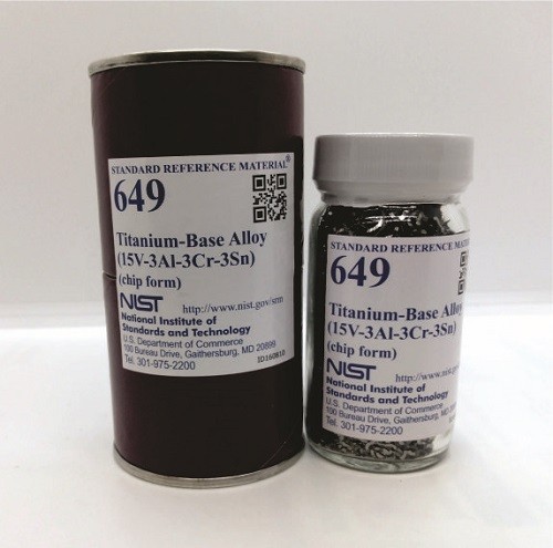 SRM 654b  鈦合金，鋁-釩標(biāo)準(zhǔn)品
