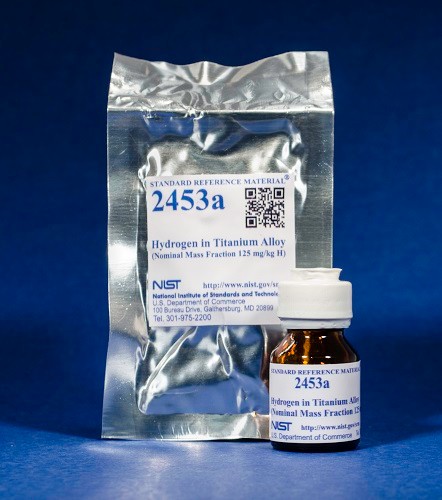 SRM 2453a  鈦合金中的氫(標稱質(zhì)量分數(shù)125 mg/kg H)標準品