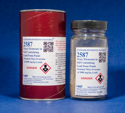 SRM 2587  涂料中含鉛土壤中的微量元素(名義質(zhì)量分?jǐn)?shù)為3000 mg/kg鉛)