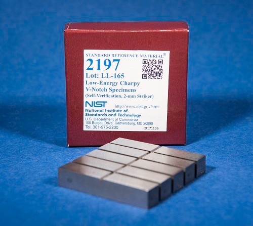 SRM 2197  低能量Charpy V-缺口樣本(自驗(yàn)證，2毫米射手)